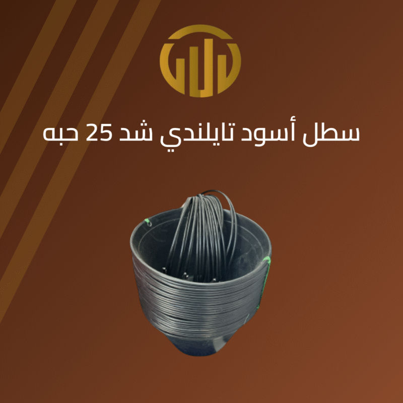 سطل بلاستيك اسود تايلندي